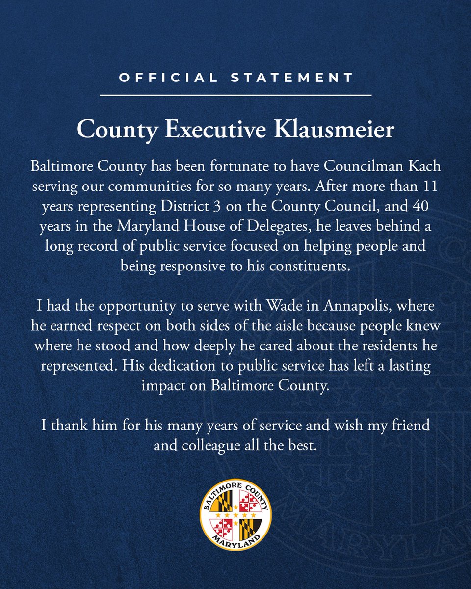 County Executive Kathy Klausmeier tweet media