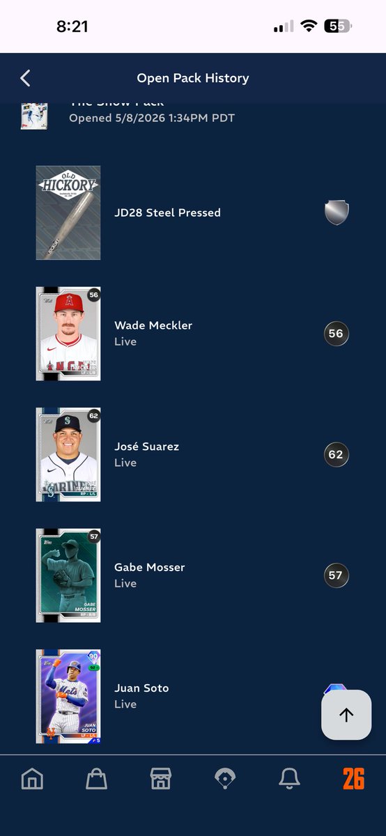 StevenFlora5's tweet photo. @TrodeeBoy13 My packs yesterday https://t.co/ZLi986go8G