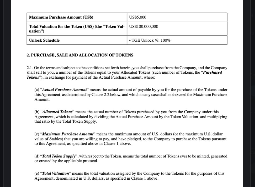 hi <a href="/billions_ntwk/">Billions</a>, legal documents on <a href="/KaitoAI/">Kaito AI 🌊</a> indicates that 100% of subscribed(invested) tokens are to be released at token generation event

but rules were changed shortly after TGE occured

this doesn't seem legally right to do independently without communication or approval