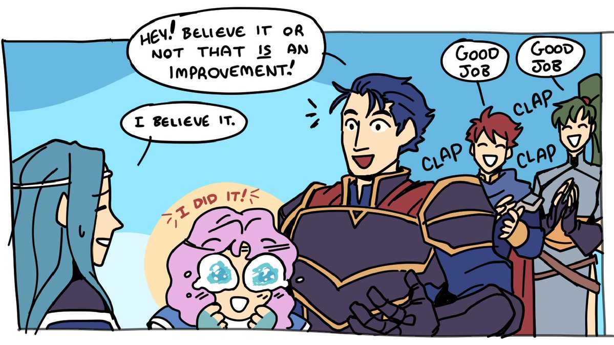 we're tearing the cart of canon off it's tracks, we're going wild, Florina can now say at least THREE words to a man