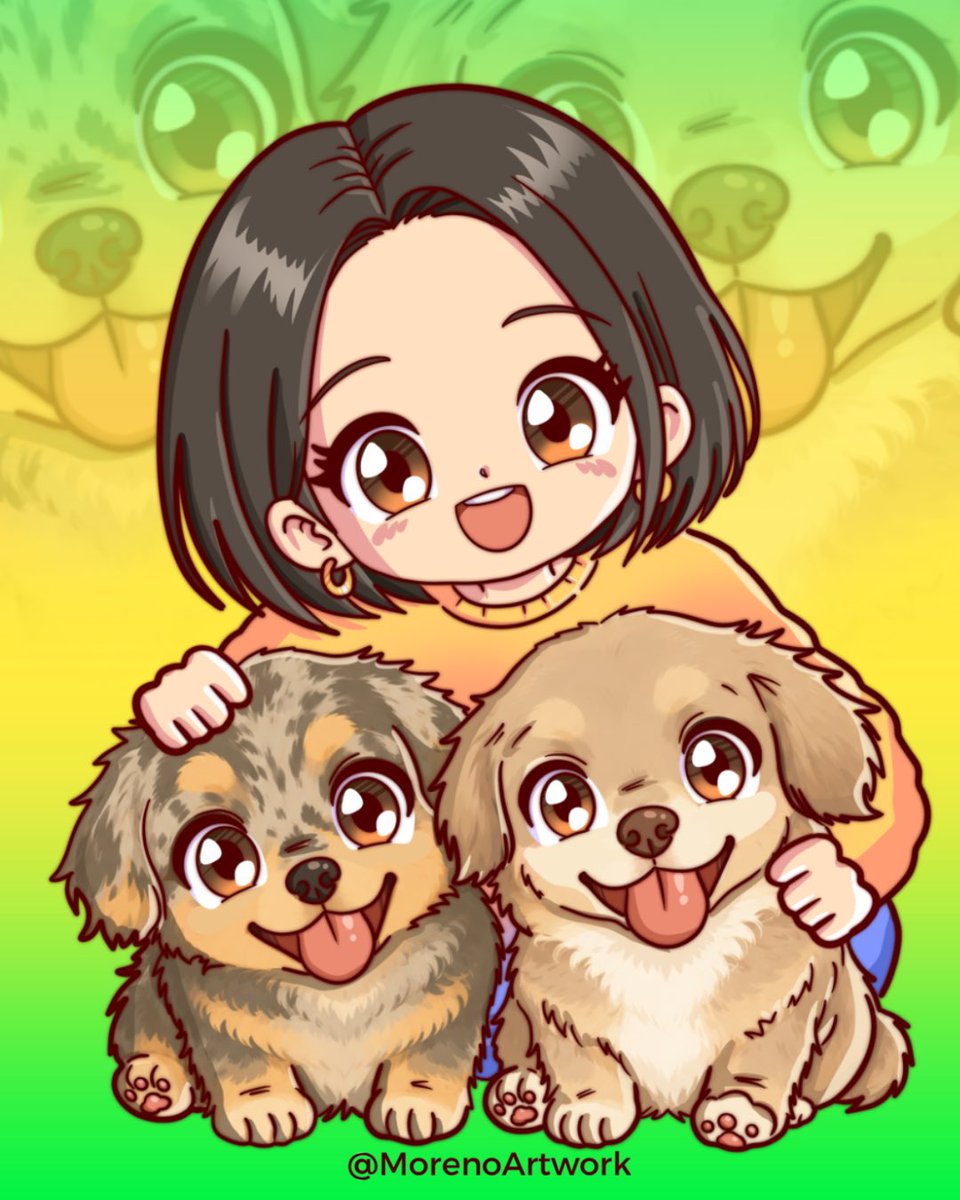 あちゃこわんこ(о´∀`о) Happy Mother's Day, Atchan! 🌸🐶🐶 Your love and care for Pana