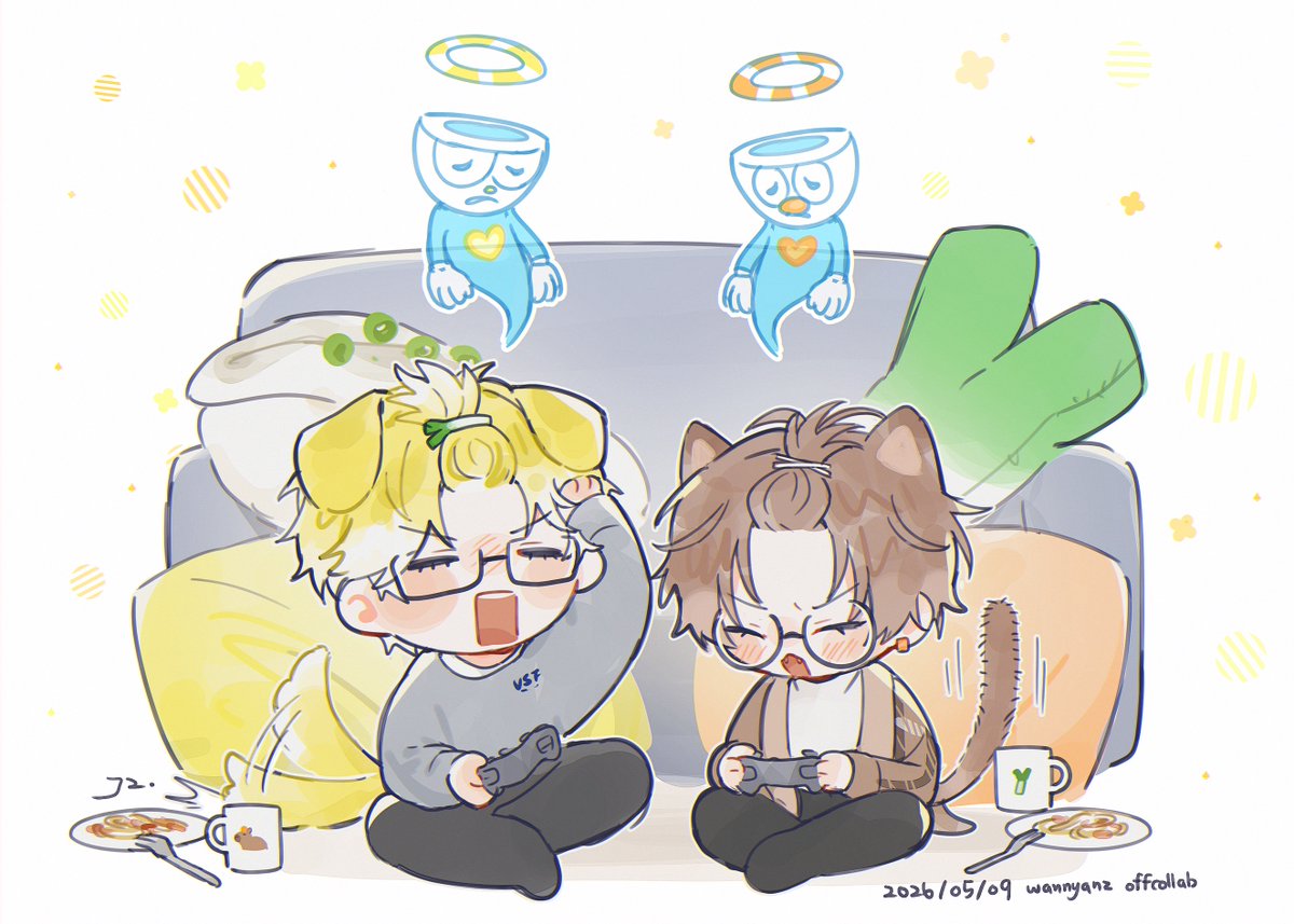 🐶☕️🐱
#Briskart #AlbanKnoxArt