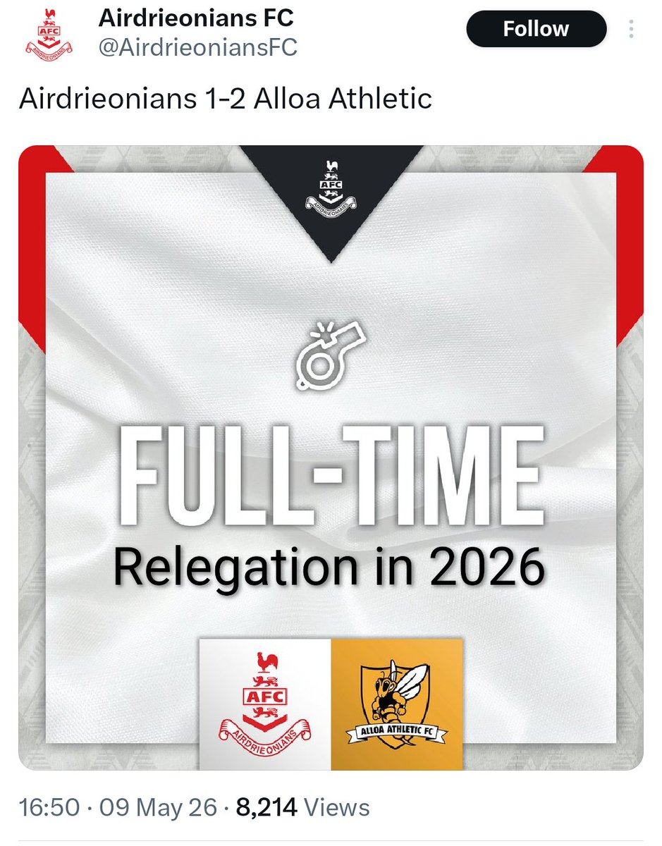AlloaStats's tweet photo. @AirdrieoniansFC Alloa Make Airdrie Greet Again https://t.co/IhHE2nSh47
