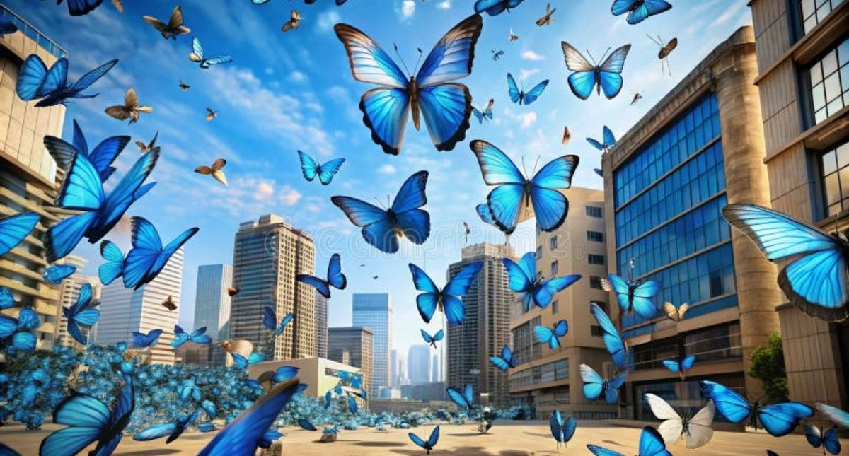 Mon « Jeu des 7 différences » est censuré en Europe.
Apparemment, selon eux, il attise la haine :
Juste des jolis papillons multicolores… Tout va bien dans le meilleur des mondes 🦋😂
1 : La réalité brute
2 : La version "Peace &amp; Love" selon Bruxelles