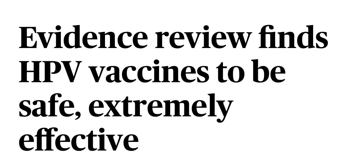 RFK Jr. has called the HPV vaccine “the most dangerous vaccine ever invented.”

A staggering new review covering 274 studies found the opposite (again). 

HPV vaccines, without a doubt, remain one of the greatest cancer prevention tools in modern medicine.