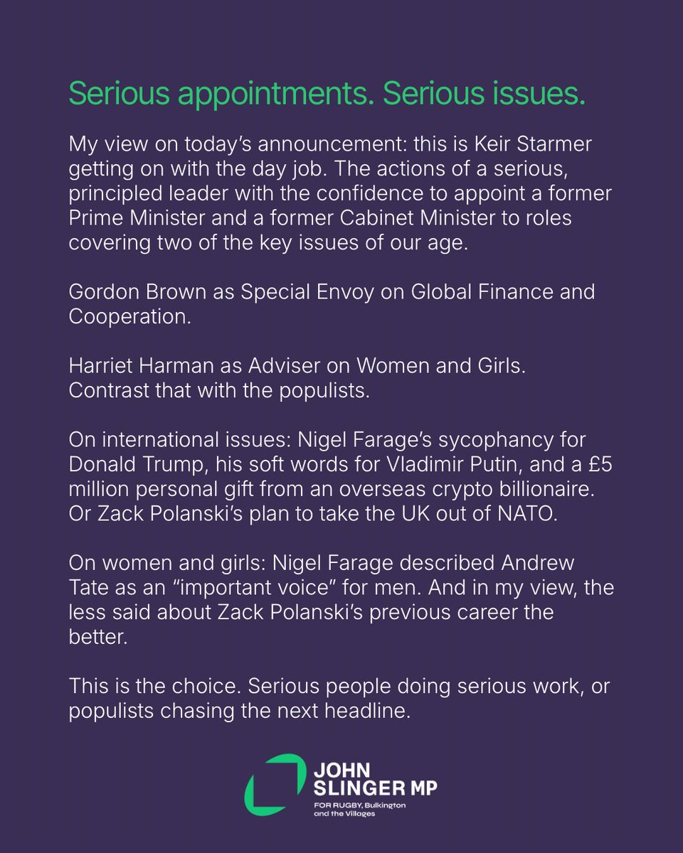 John Slinger MP tweet media
