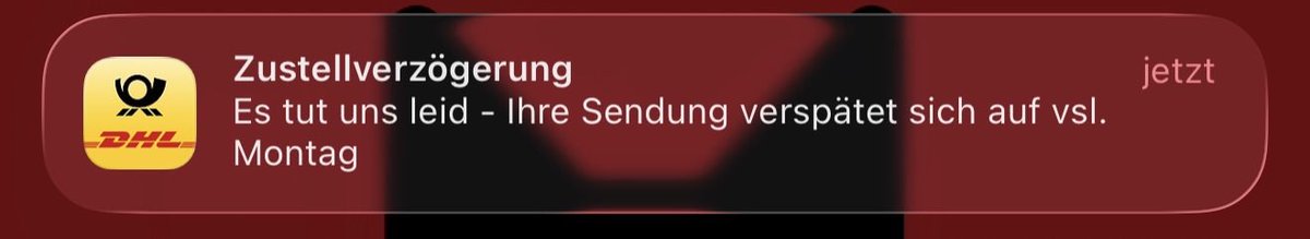 MarcelDD90's tweet photo. Maaaaan…da freut man sich ein Mal so richtig auf ein Paket das heute kommen sollte und dann bekommt man diese tolle Mitteilung :(
send hugs or nudes pls 🥺👉🏻👈🏻 https://t.co/EICOe1ciEL