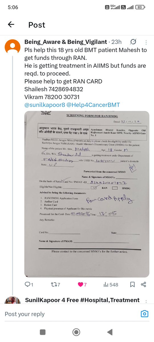 SunilKapoor 4 Free #Hospital,Treatment tweet media