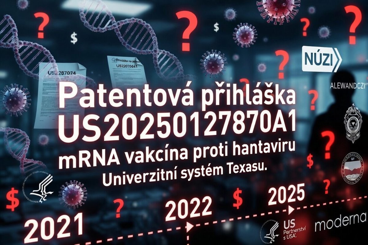 VipNoviny's tweet photo. mRNA vakcína proti hantaviru: Patentová přihláška byla zveřejněna v roce 2025 - VIP Noviny https://t.co/CqwOrofB8p