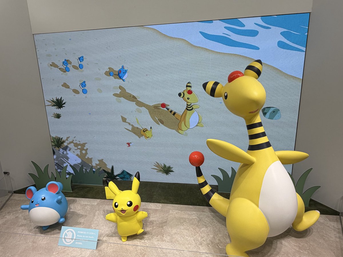 MORUpoke's tweet photo. 今日はポケセントウキョーベイ初めて行った！デンリュウ可愛い✨ https://t.co/rEOu97hWTb