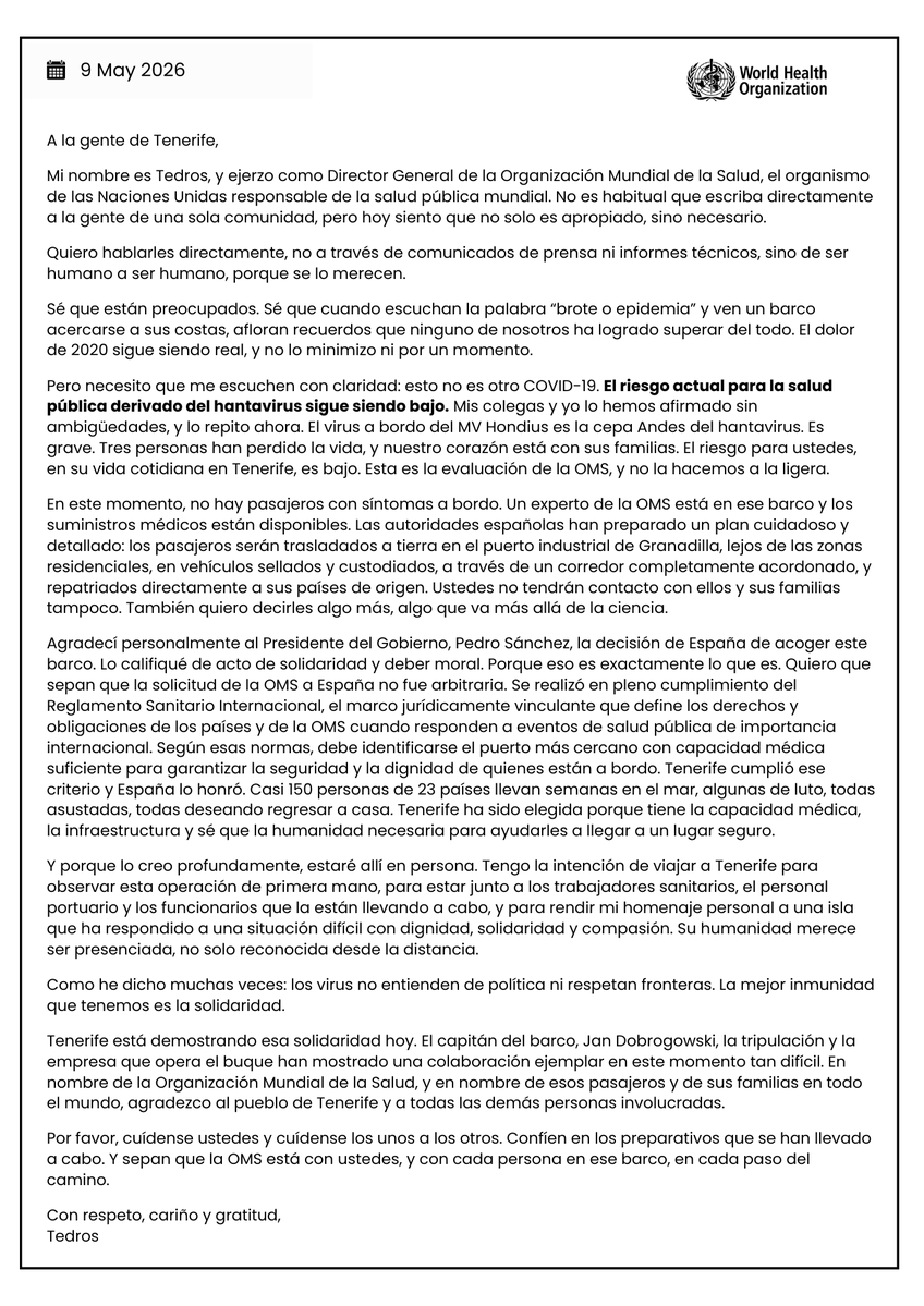Tedros Adhanom Ghebreyesus tweet media