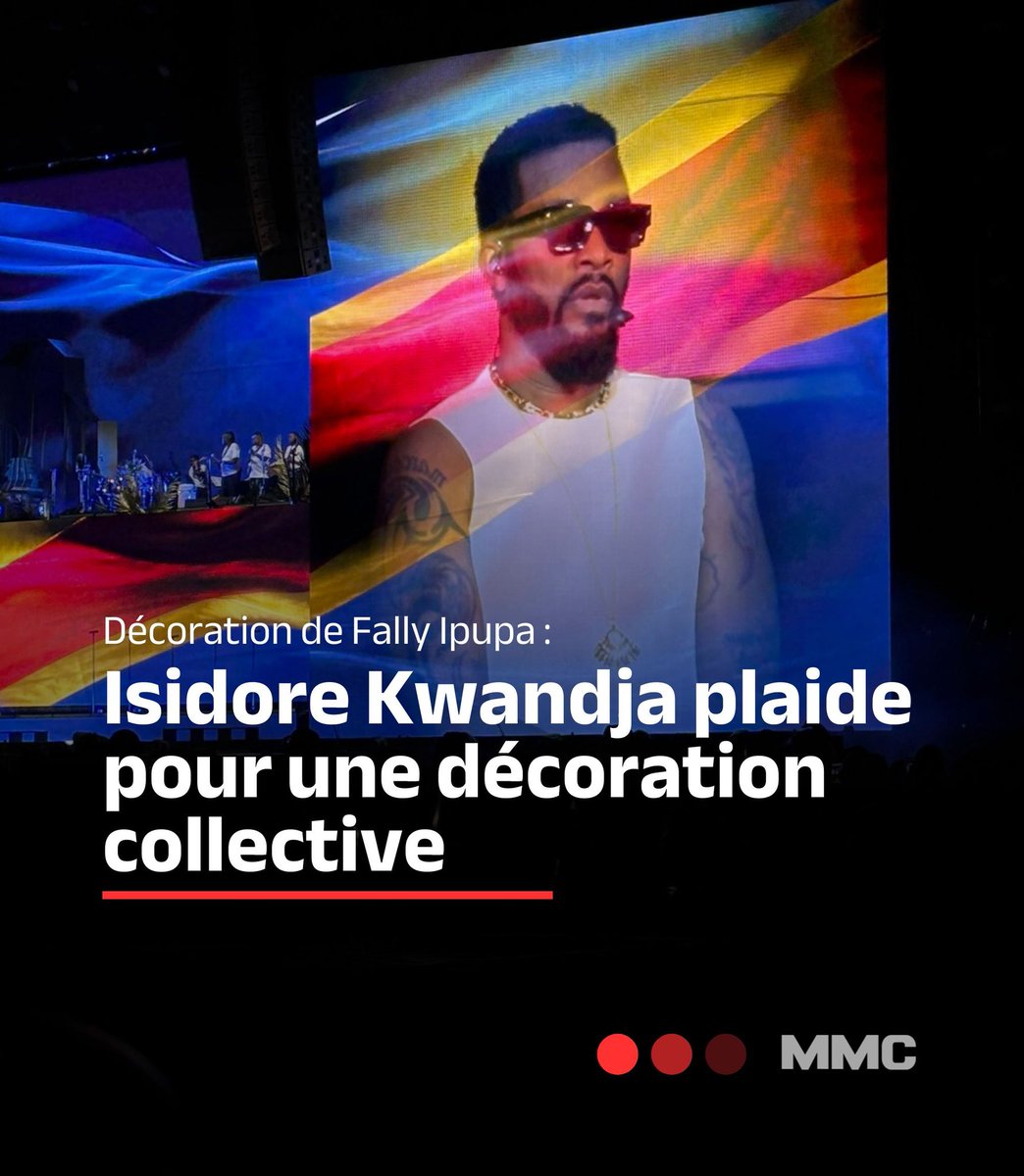 🚨 Isidore KWANDJA, directeur national du comité des IXes Jeux de la Francophonie, appelle à une décoration collective des artistes congolais, plutôt  qu'à une seule de Fally IPUPA, après son exploit historique au Stade de France. 1/3