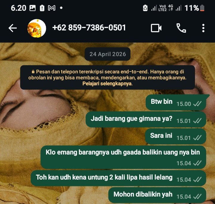 TWITTER DO YOUR MAGIC‼️‼️

BANTU UP❗️‼️
Ada anak go yg barang nya belum nyampe berbulan bulan sama admin go ini‼️

Gue korban yg kena dan banyak anak² go yg menunggu barang yg katanya lu co BINA‼️/ FEBRUARY INDAH