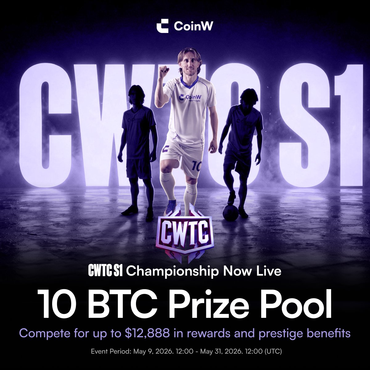 CoinWOfficial's tweet photo. ⚔️ The Championship is open.

✅ Compete
✅ Climb
✅ Conquer

Your name belongs on that leaderboard. 🏆

👉 https://t.co/eAoVU8suEo

#CWTC #CoinWSignsModrić https://t.co/u5ydq0CE85