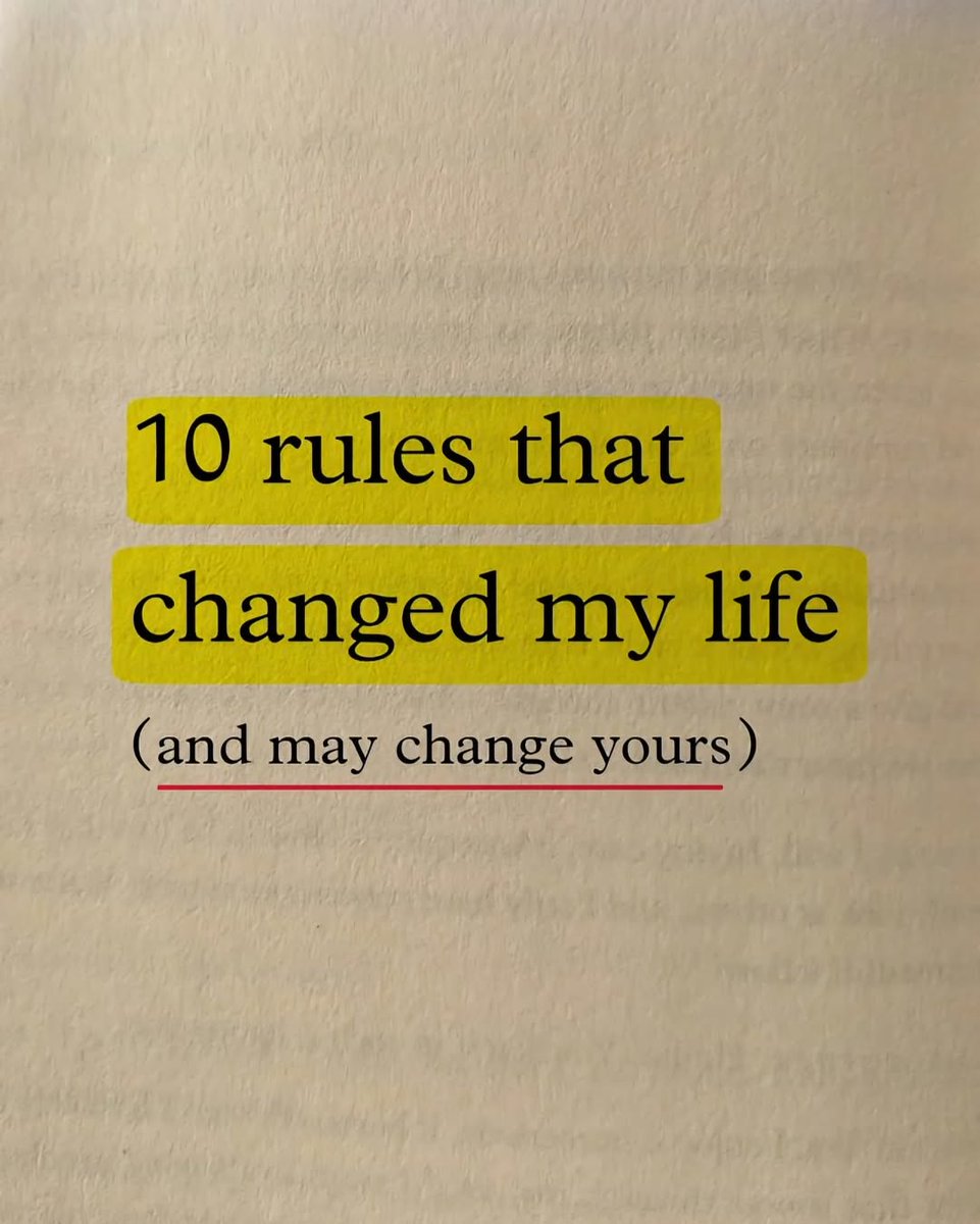 SucceededMind's tweet photo. 10 rules that changed my life: https://t.co/V8kgkujGSY