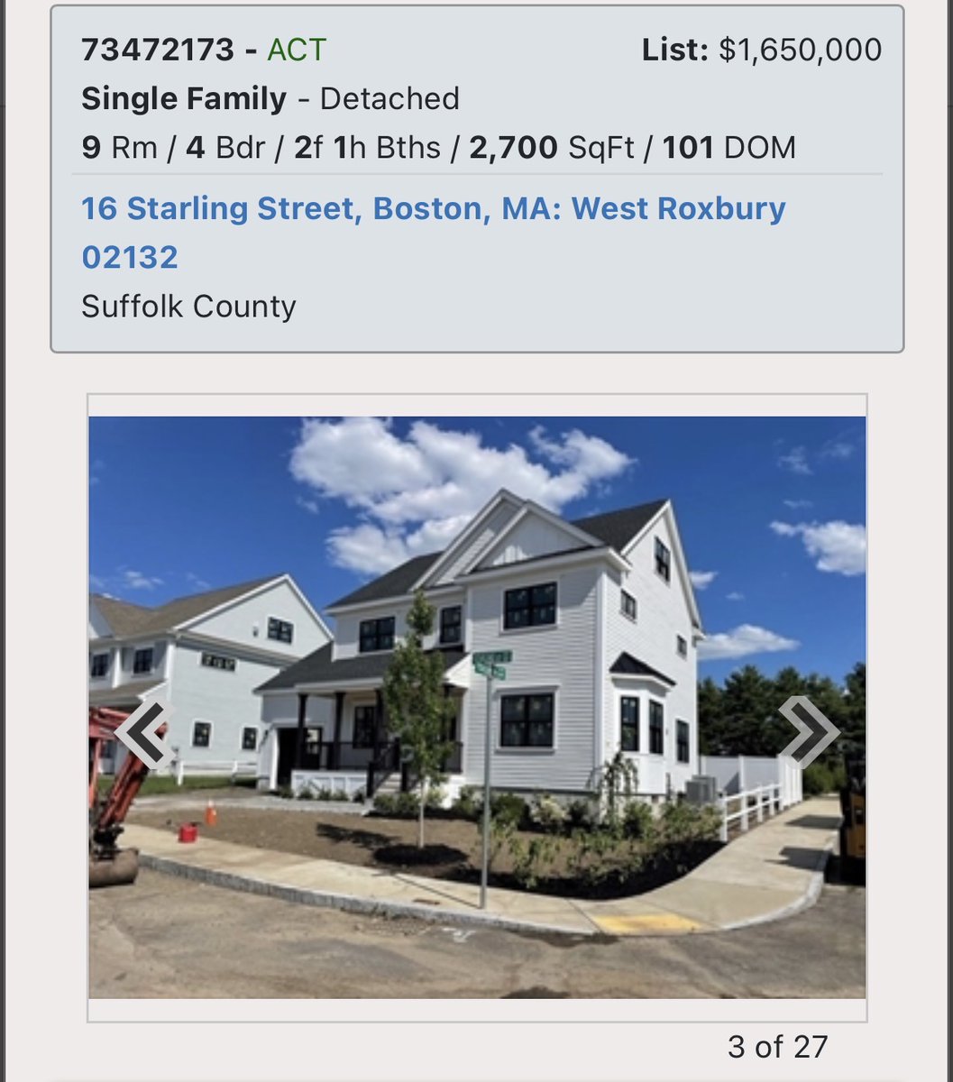 HouseOfNoDebt's tweet photo. @kerryjax71 It’s been on the market for 101 days. People aren’t buying it, which is good. https://t.co/QQfBbLc58I