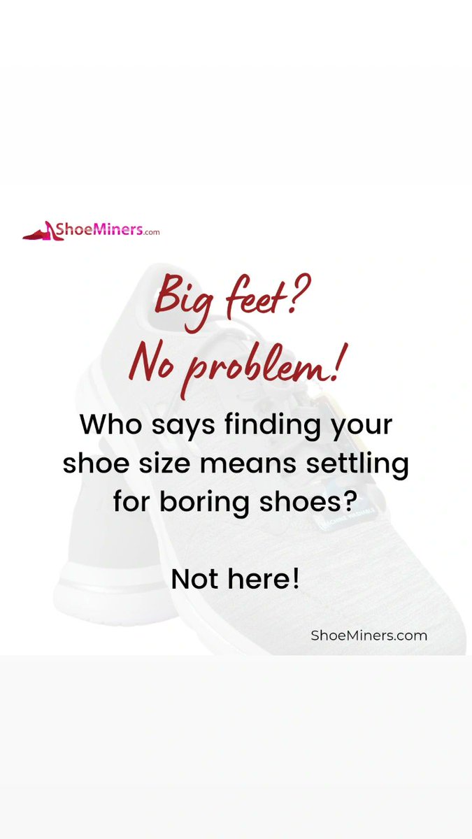 ShoeMiners's tweet photo. Saturday is for shopping #bigfeetmen and #bigfeetwomen
.#shoeminers https://t.co/W4RfZBiW2D