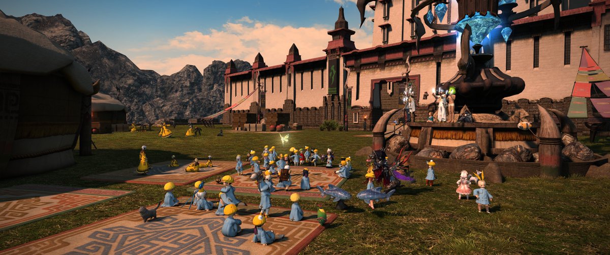 zeehart's tweet photo. Everyone is gathering for the Lalafell Walk! Exciting!
#まさむねララ散歩 #エオイベ #ララフェル #FF14 #FFXIV https://t.co/cGbDa2bT3U