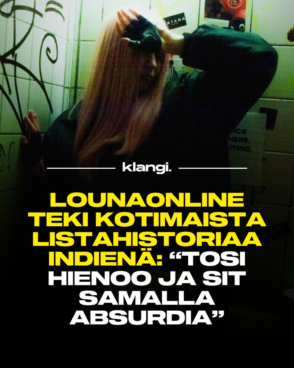 klangimedia's tweet photo. Kotimaisen alternative-taivaan nouseva tähti teki listahistoriaa! Lue juttu: https://t.co/CjDXnT6XCW https://t.co/lRtiCEDNMz