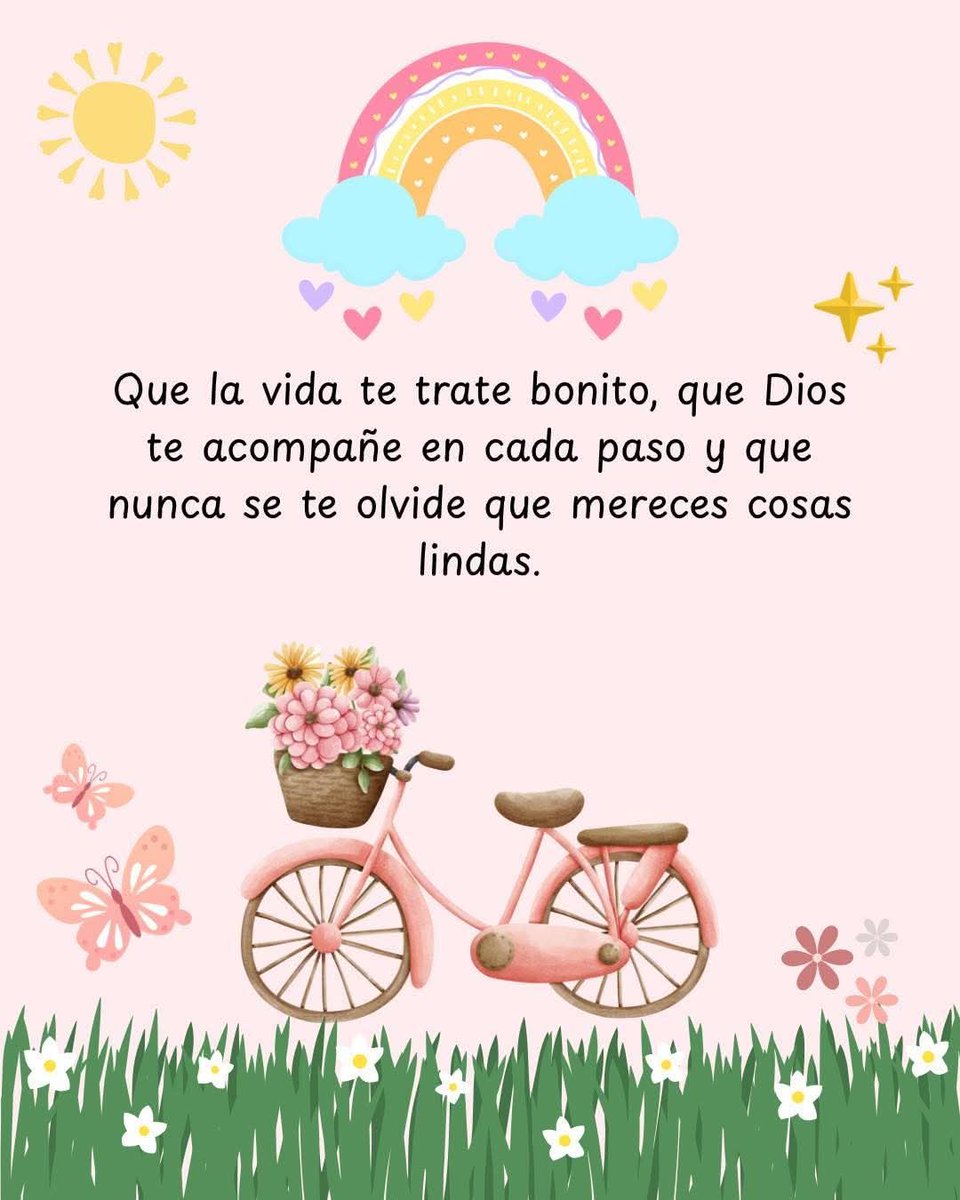 jordaninavarro's tweet photo. “Que la vida te regale ternura, que Dios ilumine tu andar, y que siempre recuerdes que lo bello también te pertenece.”  🌈 https://t.co/xABK8HCbh9