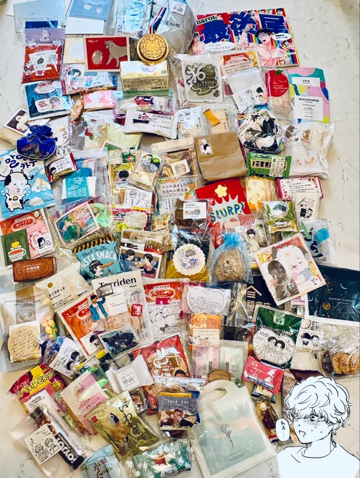 ￼￼￼￼￼改めましてスパコミでは沢山の差し入れやお手紙本当にありがとうございました…!! もっとお一人お一人とゆっくりお話したかった… あと差し入れのお名前を見て「あの方来てたの!?」となることが多かったのですが絶対に名乗ってください!?