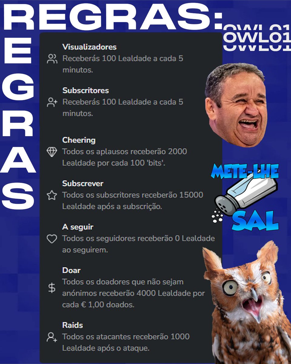 0wl011's tweet photo. Queres ganhar SKINS DE GRAÇA?
Basta assistir a Twitch do Coruja!
Além de gratuita ainda é "engraçada"

Estas são as skins do mês!

Vejo-te no chat Corujinha <3

#0wl01 #cs2 #portugal #twitchportugal #counterstrike https://t.co/H3KI8RG5Qq