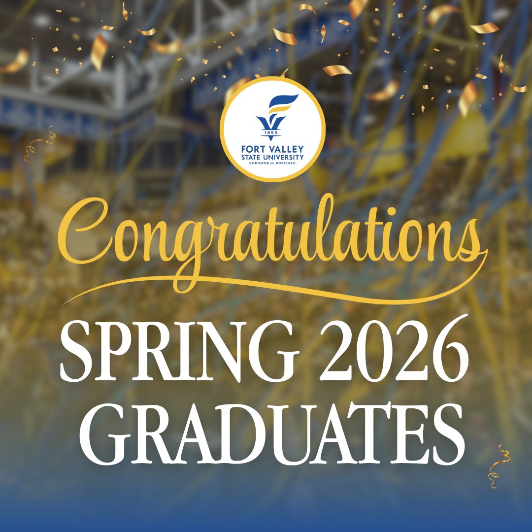 FVSU's tweet photo. Today is the day! We can’t wait to celebrate the Spring Class of 2026. 
💙Processional begins at 9 am. 
💛Visit https://t.co/3f2E1BoNZ2 to tune in live. 
💙If joining in person, remember clear bag. 
💛 CONGRATS GRADS!!! https://t.co/eWk6a9ORB9
