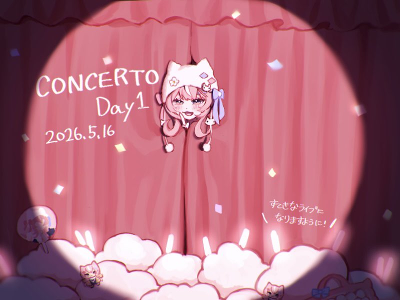 「CONCERTO」Day1まであと少し！
とってもとっても楽しみにしています🐑🪄💖
 #Nari_Art