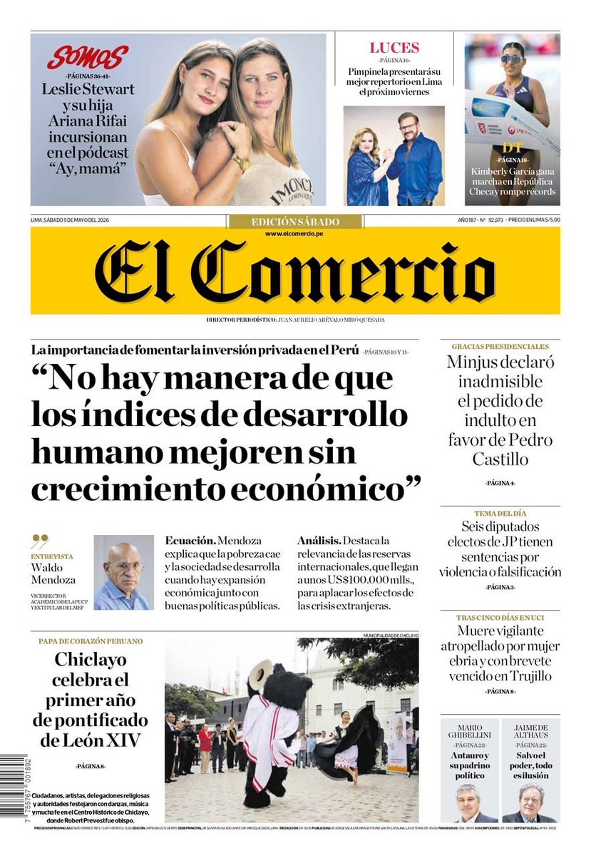 El Comercio tweet media