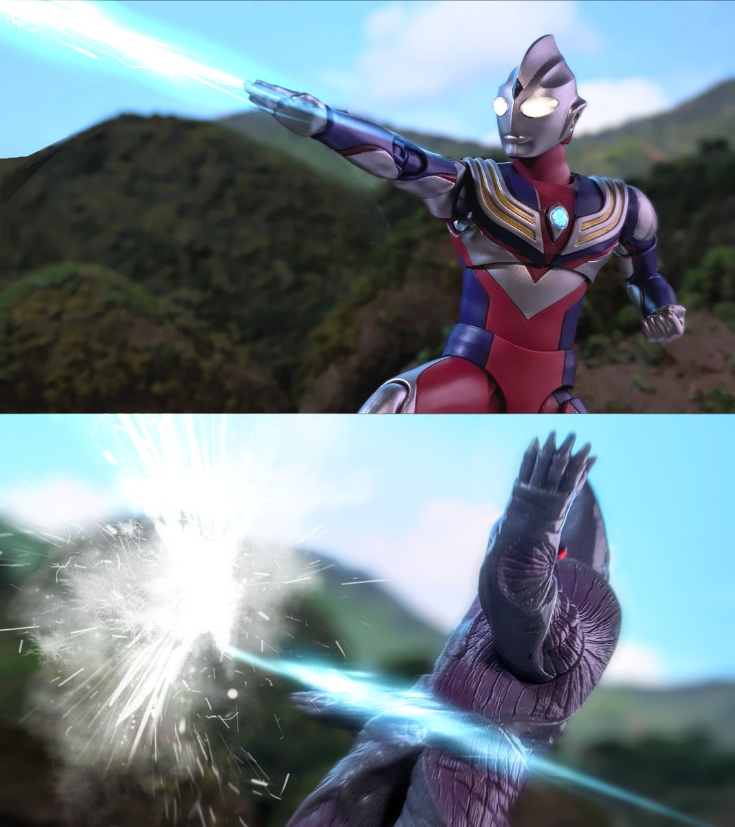 ウルトラマンティガ スカイタイプ 降参する振りをしたレギュラン星人
