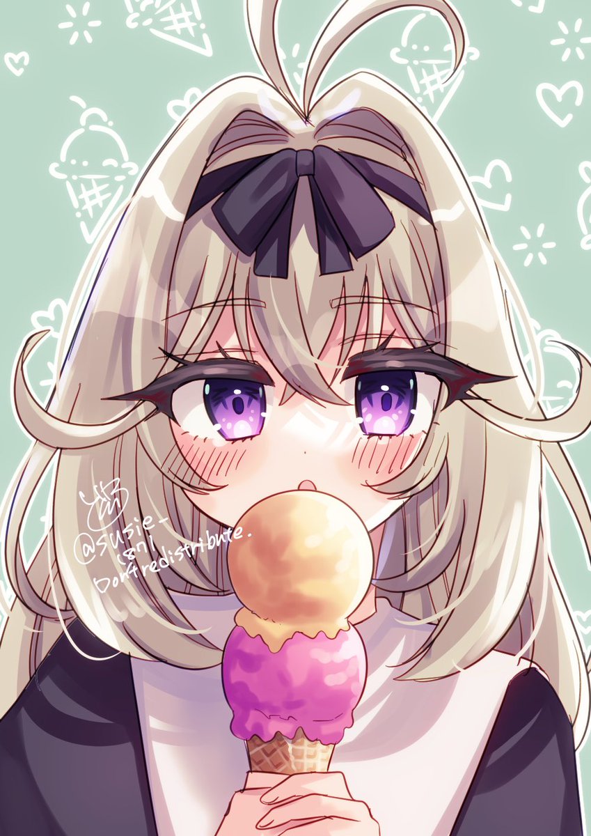 アイスクリームの日らしいので再掲るるかちゃん🍨 