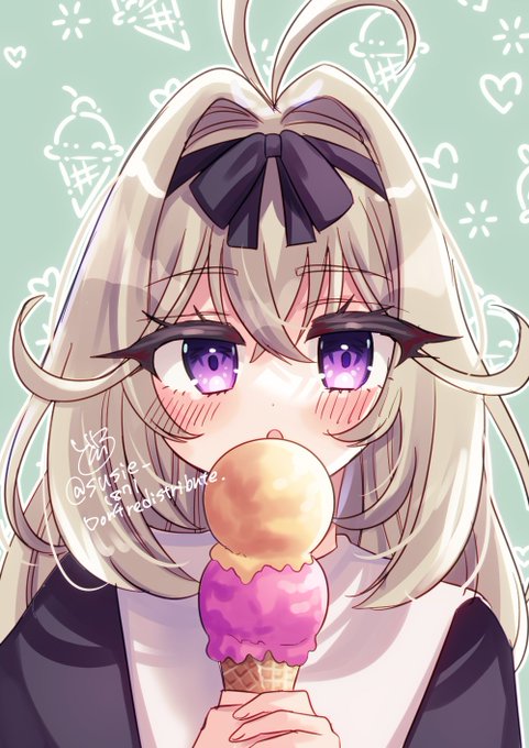 アイスクリームの日らしいので再掲るるかちゃん🍨 