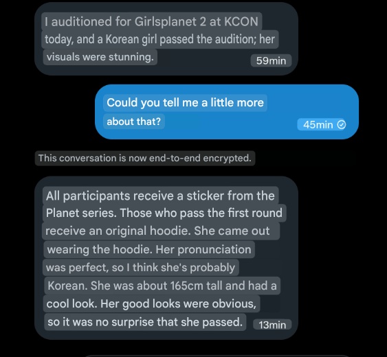 GIRLS2PLANET's tweet photo. Report about a person who passed the audition #GirlsPlanet2 https://t.co/2w4cK6xAyX