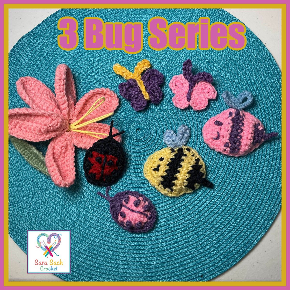 SaraSachCrochet's tweet photo. The 3 Bug Series - Butterflies, Honey Bees And Ladybugs Free Crochet Pattern and Video - CLICK THIS LINK: https://t.co/26kXBxLxgk
#sarasachcrochet #crochetvideo #freecrochetpattern https://t.co/dTU9ryAgeI