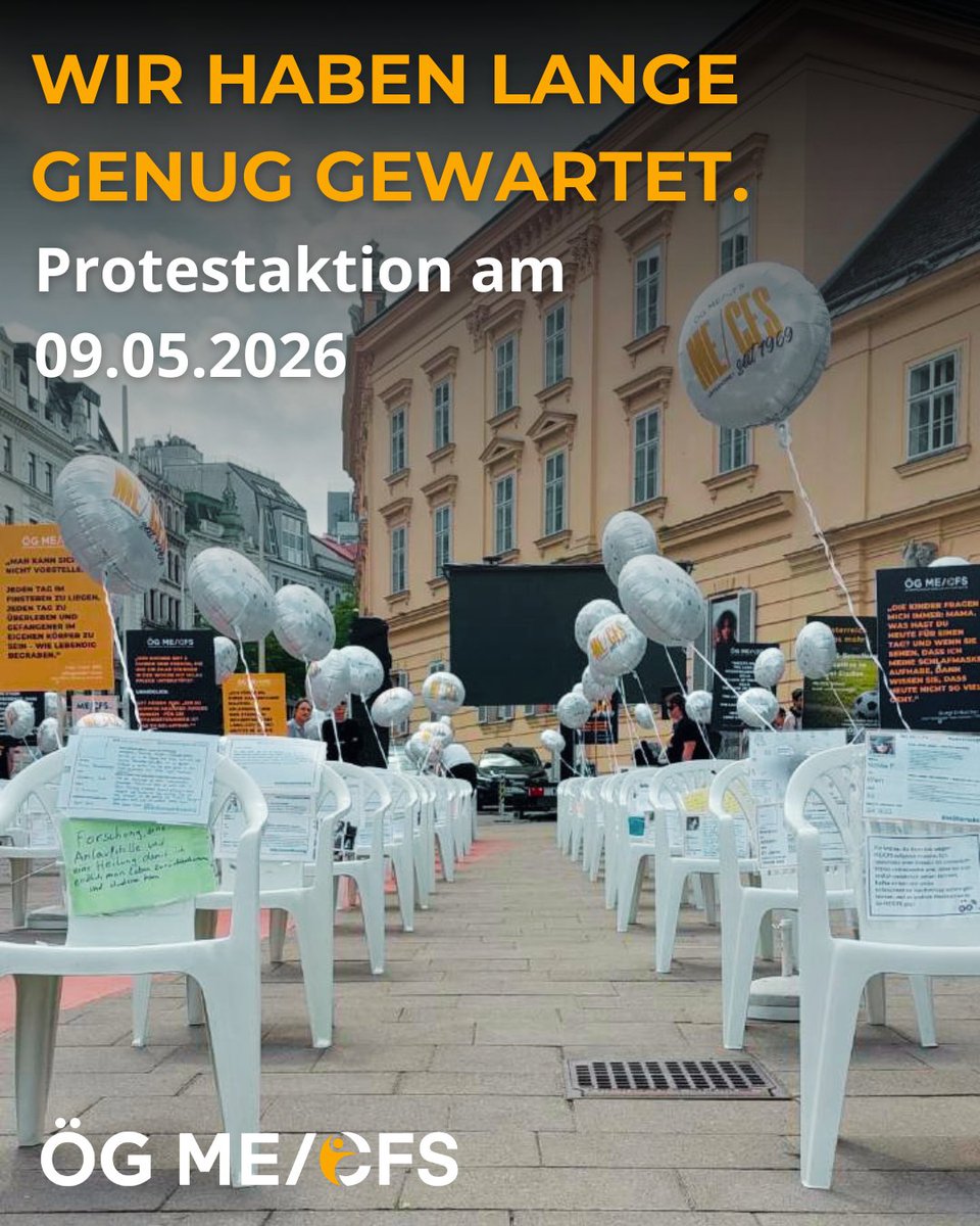 🕸️Wir haben lange genug gewartet!🕸️

57 Jahre ist es her, seit die <a href="/WHO/">World Health Organization (WHO)</a> ME/CFS als neurologische Erkrankung klassifiziert hat. Seit 57 Jahren warten ME/CFS-Betroffene in Österreich auf Versorgung, soziale Absicherung, Anerkennung und Forschung zu ME/CFS. 

‼️Das Warten muss ein