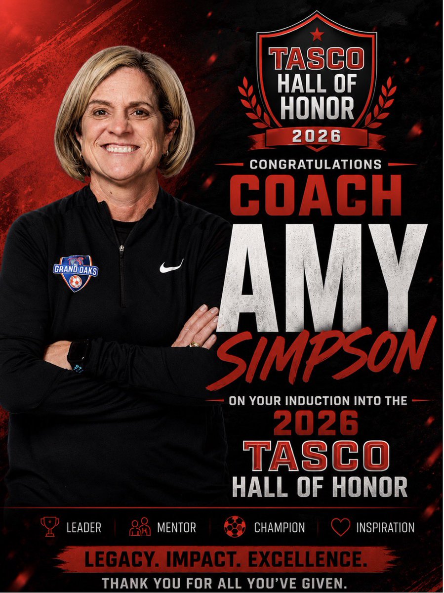 CoachPbone's tweet photo. Incredibly honored and humbled to be inducted into the 2026 TASCO Hall of Honor. To now be mentioned alongside coaches I’ve looked up to for 27 years feels unreal. Thank you TASCO, my mentors, and all the amazing players I’ve been blessed to coach. ❤️🖤 https://t.co/vV5vuCiF4h