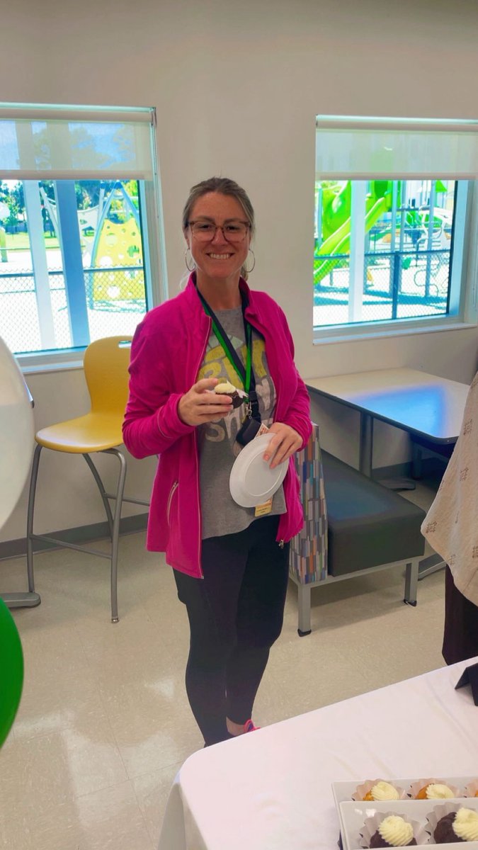 GPESpbc's tweet photo. To wrap up teacher appreciation week, it was Nothing “Bundt” the best for our Teachers!! Thanks Nothing Bundt Cakes! https://t.co/fv1XZIfHlE