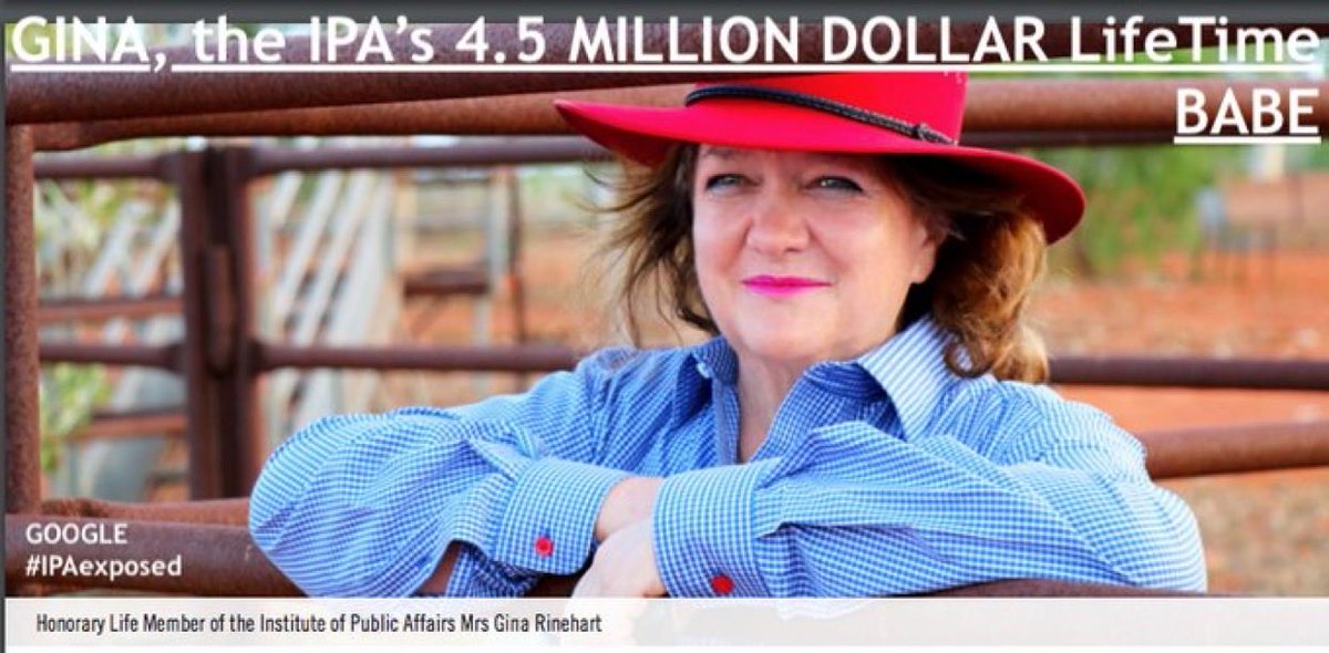 elliemail's tweet photo. @mel_wright123 @poulter_pauline @CW90120 Undoubtedly.
⚠️ #KnowThyEnemy❗️
🔴Gina, the person who provided the plane to One Nation.
⚠️ #TheIPAisNotOurFriend❗️
⚠️ #IPAexposed
🔴#Auspol https://t.co/yWTpNRrb35