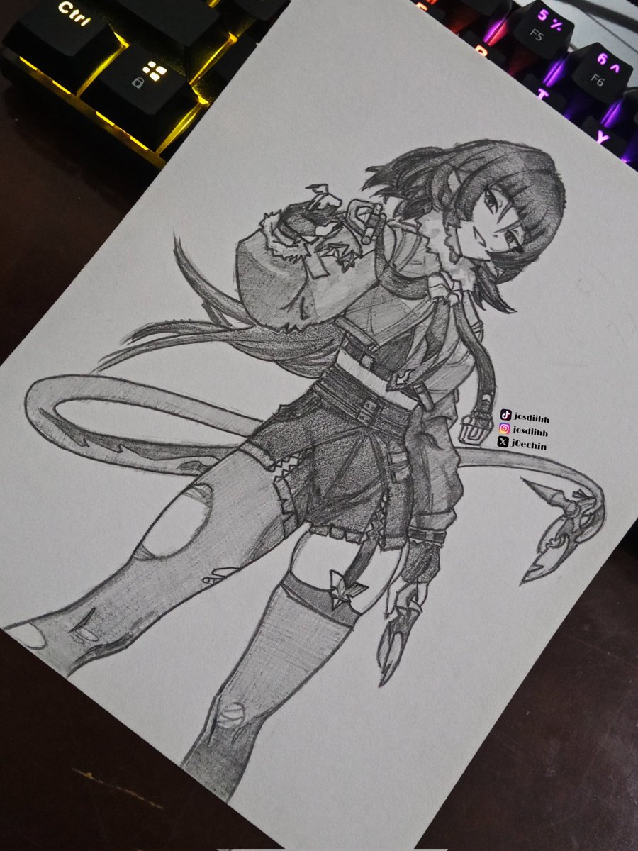 josdiihh's tweet photo. Jane doe fanart ✍️ 
#zenlesszonezero #zzzero #zzz #janedoe #jane #doe #fanart #pencilsketch #sketch #drawing #art https://t.co/COE9AiUvqq
