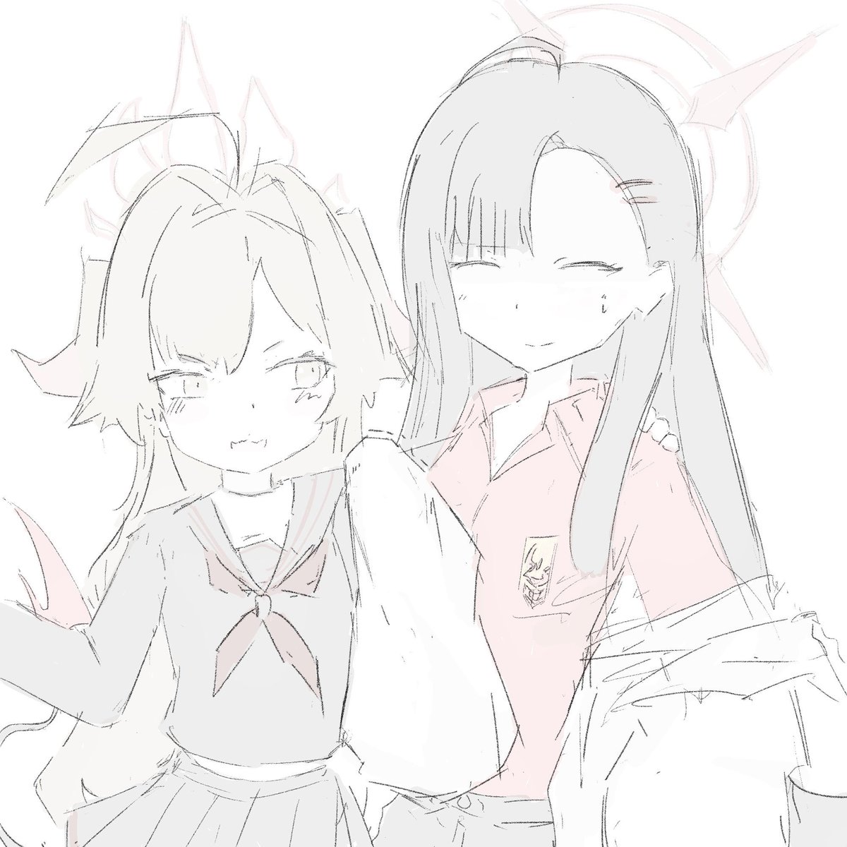 UQAMELN's tweet photo. イチカとカスミ　衣装チェンジ https://t.co/FttsE0Nh8w
