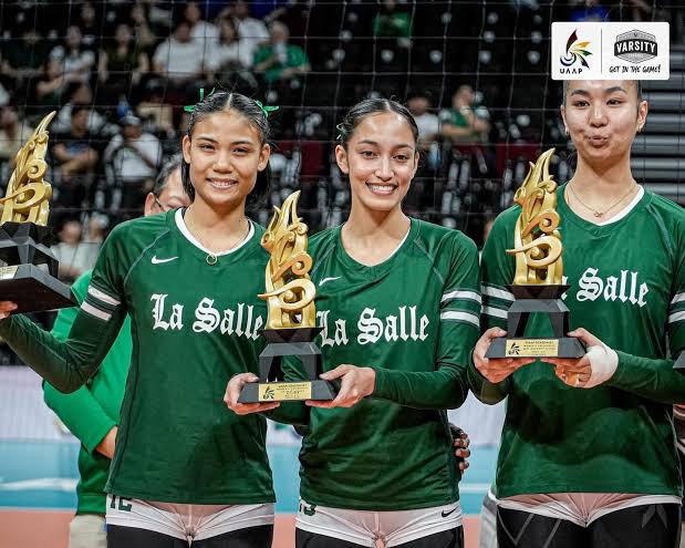 The topic is... DLSU iconique trios:

S74-S78 = Fajardo, Galang, Reyes
- 3 Championships 🏆
- 2 Silvers 🥈

S76-S80 = Dy, Baron, Macandili
- 3 Championships 🏆
- 2 Silvers 🥈

*NEW* S85-S88 = Canino, Provido, Laput
- 2 Championships 🏆
- 1 Silver 🥈
- 1 Bronze 🥉

Five years din?