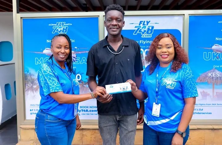 fly748_'s tweet photo. Some of our Week 1 winners have officially collected their Fly748 ticket vouchers. Your next trip to the Coast could be one entry away. Whether it is a business trip to Mombasa or a weekend escape to Ukunda, this could be your chance to fly with us
 Another chance to fly with us. https://t.co/jiqLJ5mBWk