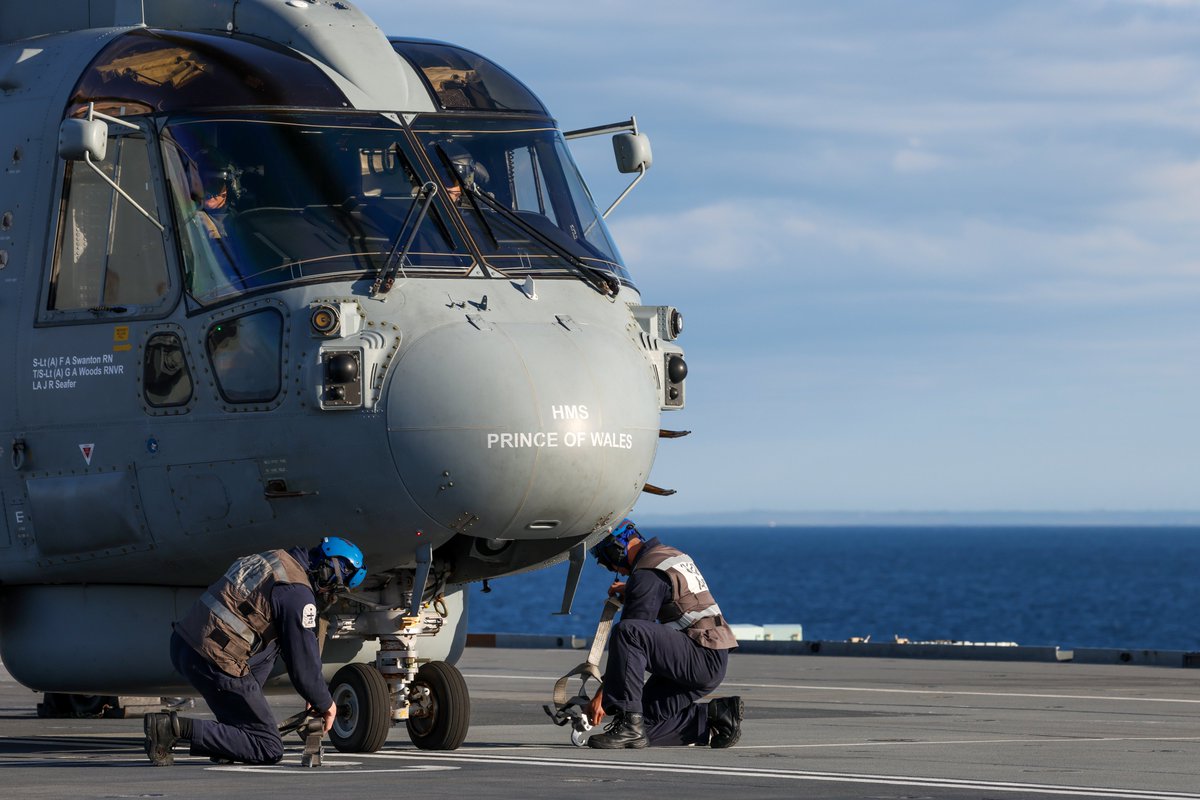 Op Firecrest takes off and we are on our way as the UK's Carrier Air Wing heads out in support of maritime security operations in the North Atlantic.