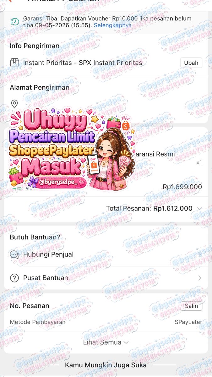 cairinyuuk's tweet photo. 🌻TESTIMONI GESTUN BULAN MEI 2026🌻

୨୧ ───────────── ୨୧
💗 SHOPEPAYLATER BY CO
💸 5.980.000
💸 5.980.000
💸 2.148.000
💸 1.699.000
✨ PROSES — KLIK — TF ‼️✨
⚡ CAIR 4-6JAM✅
୨୧ ───────────── ୨୧

🍒 Wasapp for fstrspn 🍒
#zonauangㅤ https://t.co/0wxWl9YGHC