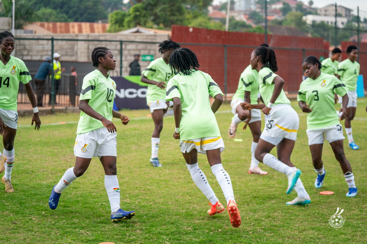 GhanaWNT's tweet photo. Time to get warm.!

🇺🇬 vrs 🇬🇭

⏰:13:00 GMT

We Keep going #StrongerTogether💪🏽 

#ShineBlackPrincesses✨
#BringBackTheLove 🥰 https://t.co/NdrRFLsS9z
