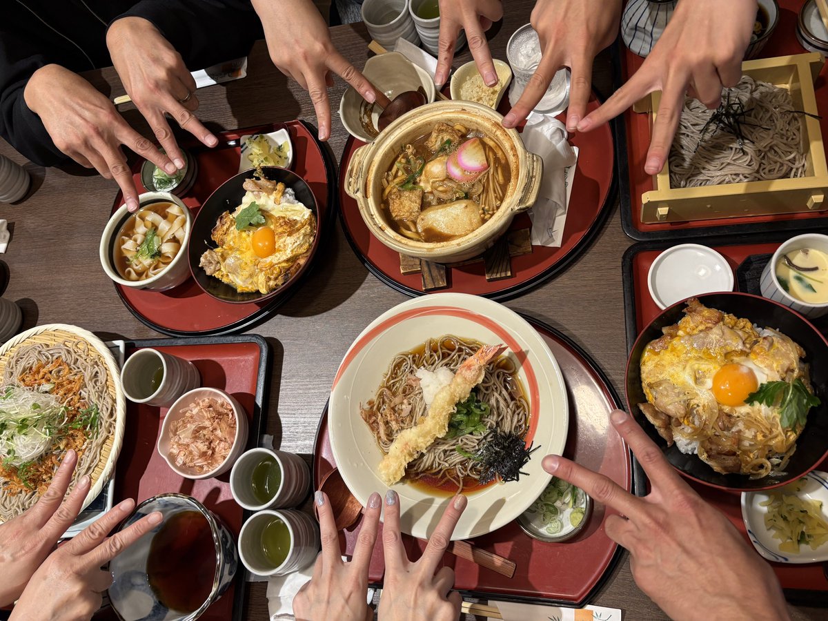 踊り仲間と夕食