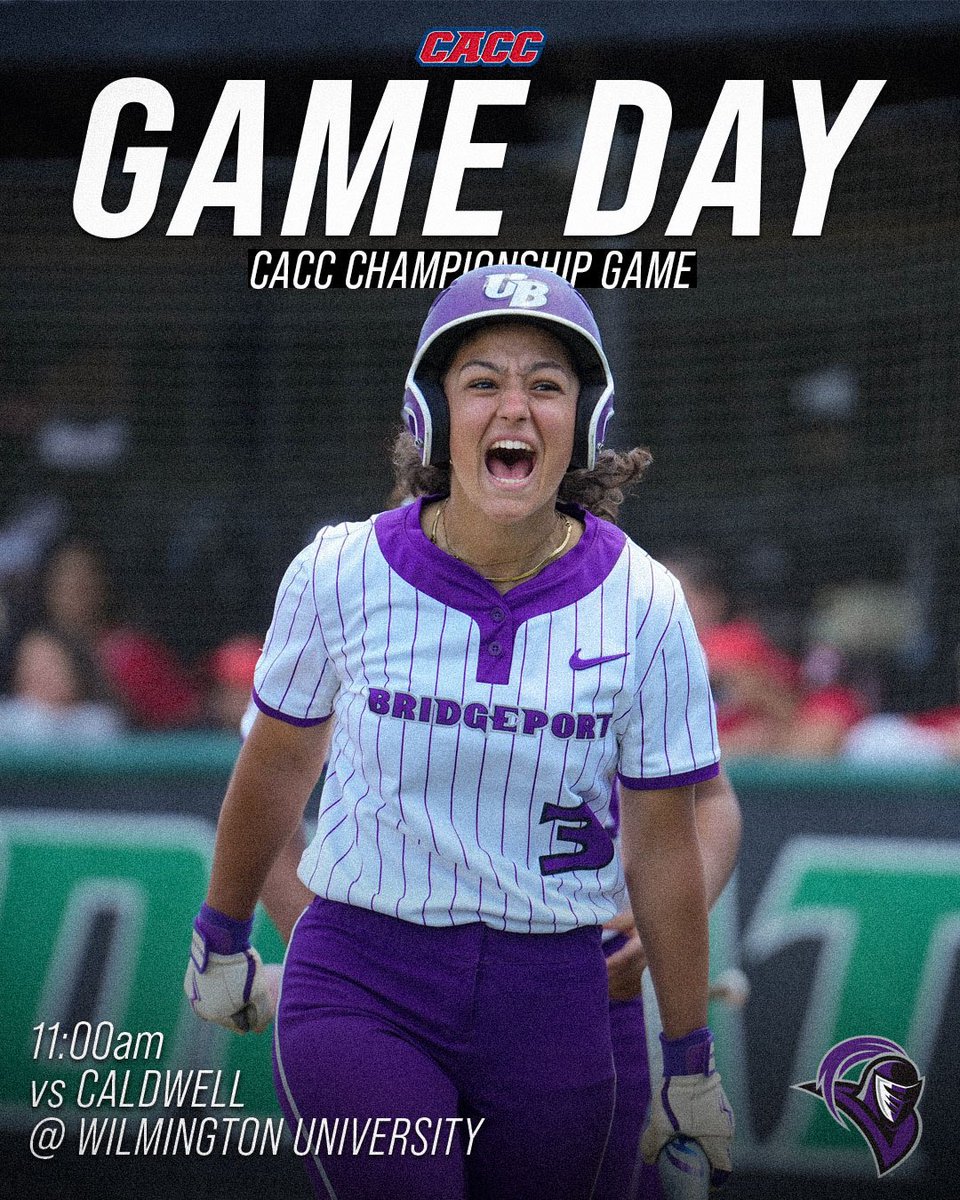 ub_softball's tweet photo. GAME DAY!!!

Your Purple Knights take on Caldwell in the CACC championship today at 11:00am in Delaware💜

Follow the link in the website for the stream. https://t.co/llzRlxQqh3