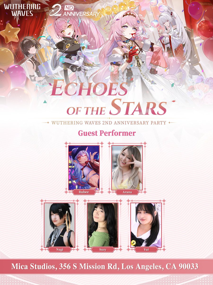 MaiRubeee's tweet photo. ‼️【 ANNOUNCEMENT 】‼️

I'M DANCING WITH IDOLS?! 🤩 I'll be performing w/ @idolnova at the Wuthering Waves' 2nd Anniversary Party~ I'm super honored to dance alongside these beautiful girls cosplaying as Lynae! Please come by and cheer us on! 💃🔥❤️

✦ Performance Date & Time ✦ 
May 30 – 31, 2026 @ 11:45 AM & 3:30 PM (PT)

Grab your tickets here, they're FREE! RSVP now:➡️https://t.co/bU3LgHXlyu