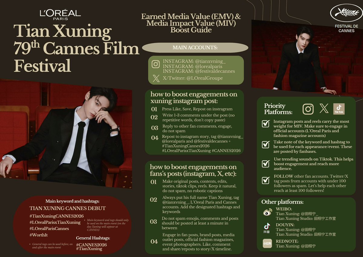 Tian Xuning 田栩宁 International FanBase tweet media