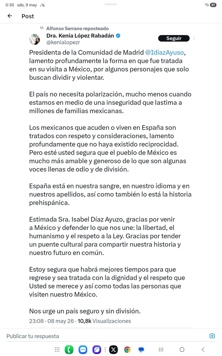 josecalp's tweet photo. @jordievole Otros mexicanos no opinan lo mismo. Tampoco opina lo mismo la presidenta de la cámara del congreso mexicano, lee, lee:
👇🏻👇🏻👇🏻 https://t.co/k3j6Gf8M2z